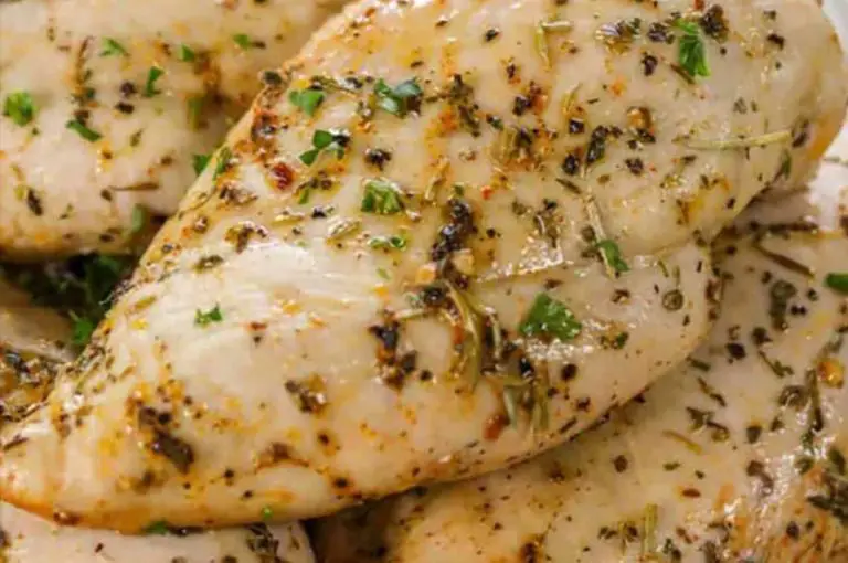 Thin chicken breast ready to be cooked