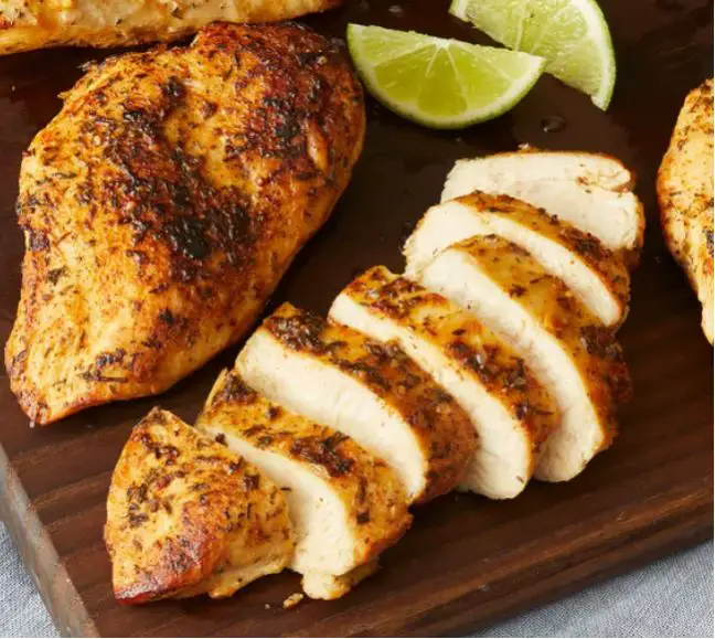 Cooked Kirkland Chicken Breast ready to serve